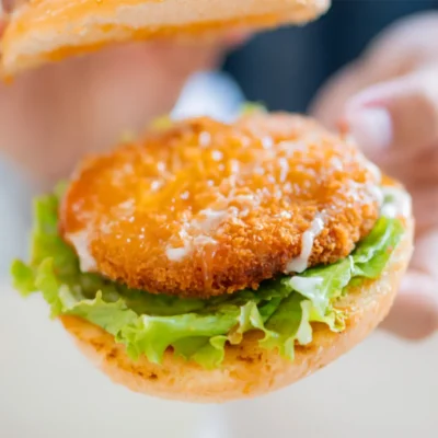 Nuggets Burger top view