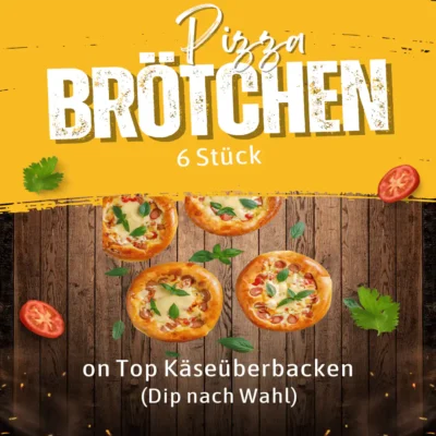 Pizzabrötchen on Top Käseüberbacken